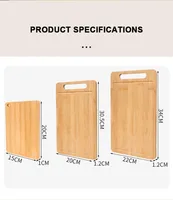 WXCOO Double-Sided Bamboo Cutting Board Natural Moso Bamboo Anti-Mold Kitchen Chopping Board Household Bamboo Board Tools 6