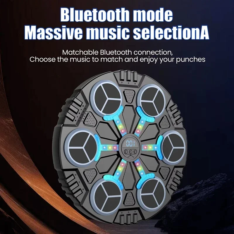 اتصال بلوتوث ذكي آلة الملاكمة الموسيقية الحد من الضوضاء الحائط الملاكمة الهدف الإلكتروني 3 تعديل السرعة