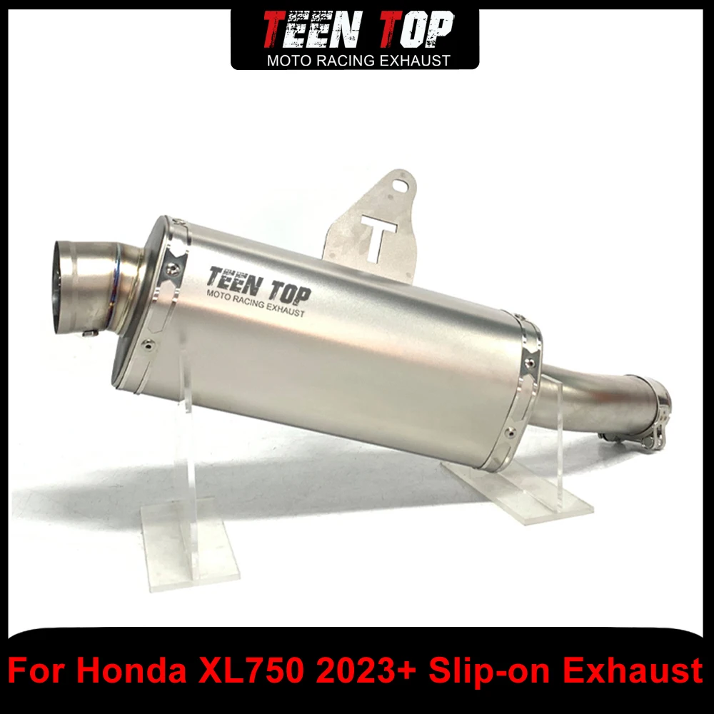 Motorcycle XL750 Transalp Slip-on Exhaust Muffler Stainless Steel For Honda XL750 Moto Silencieux Connect to Original 2023+