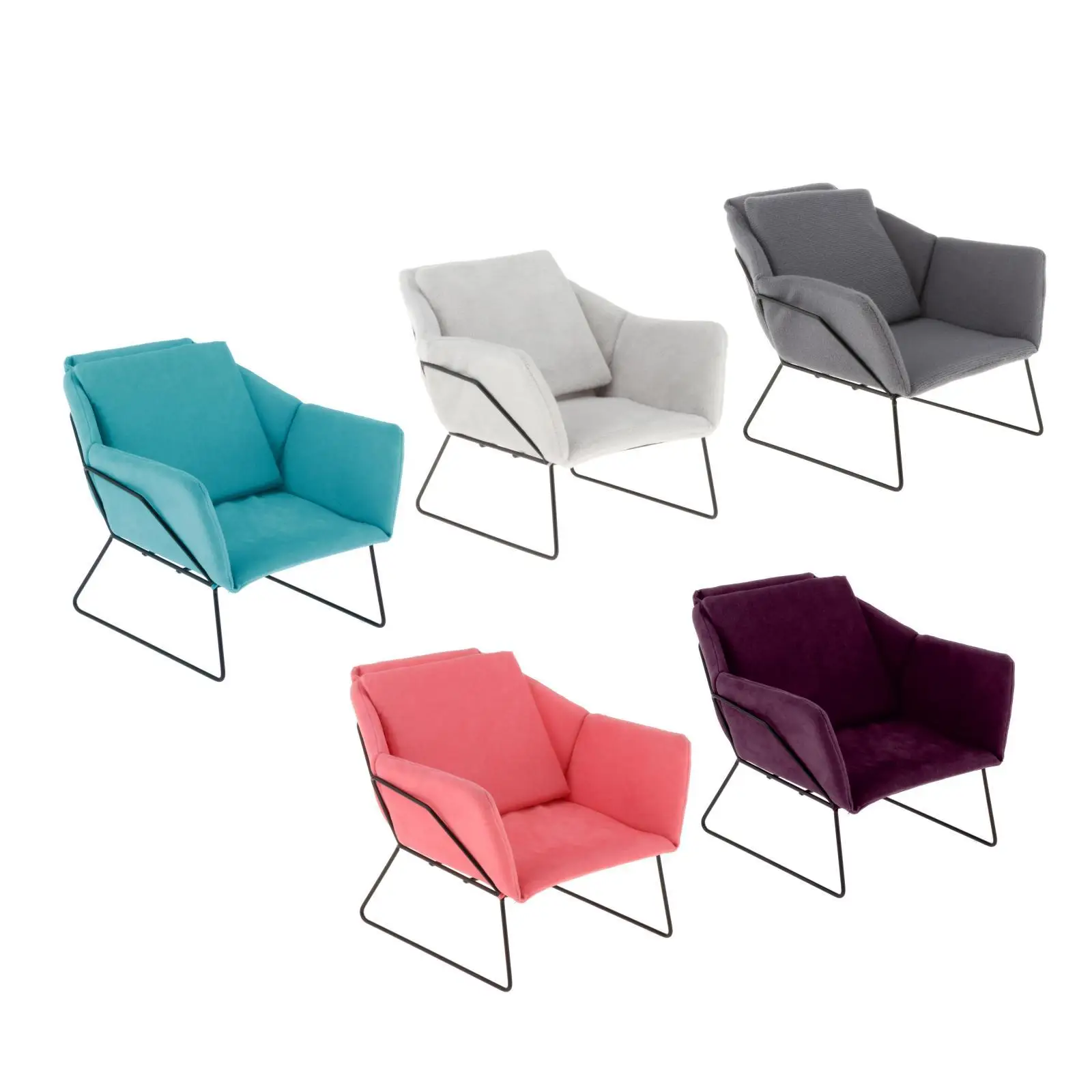 1: 6 دمية مصغرة أريكة أريكة نموذج دمية طفل Fournitur #4