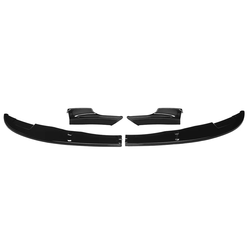 4pcs E90 Car Front Bumper Splitter Diffuser Lip Protector Spoiler Deflector Lips Guard For BMW E90 E91 E92 E93 M3 2007-2013