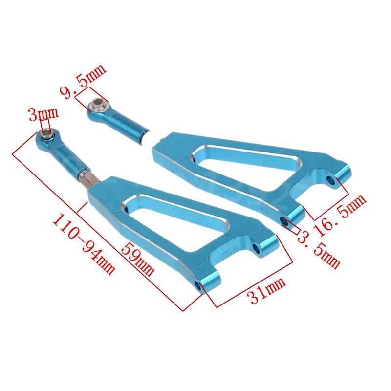 HSP 860002 60004N For 1/8 Scale Models Front Upper Suspension Arm Truck Upgrade Part CNC RC Remote Control Car