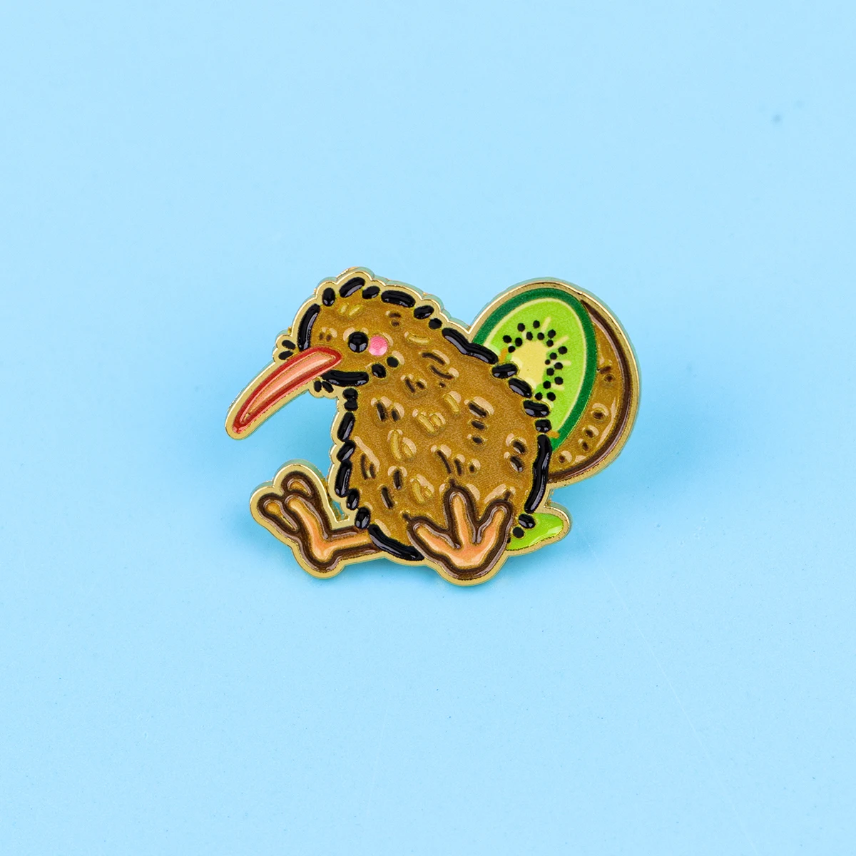 Broches de esmalte Kiwi&Bird para mujer y hombre, insignias para mochilas y bolsos, joyería de solapa de moda, regalos de cumpleaños para amigos