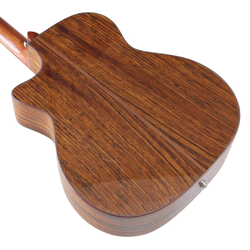 40Inch High Grade Acoustic Electric Guitar Armrest Body High Gloss With EQ Free Bag Strap String Folk Guitar