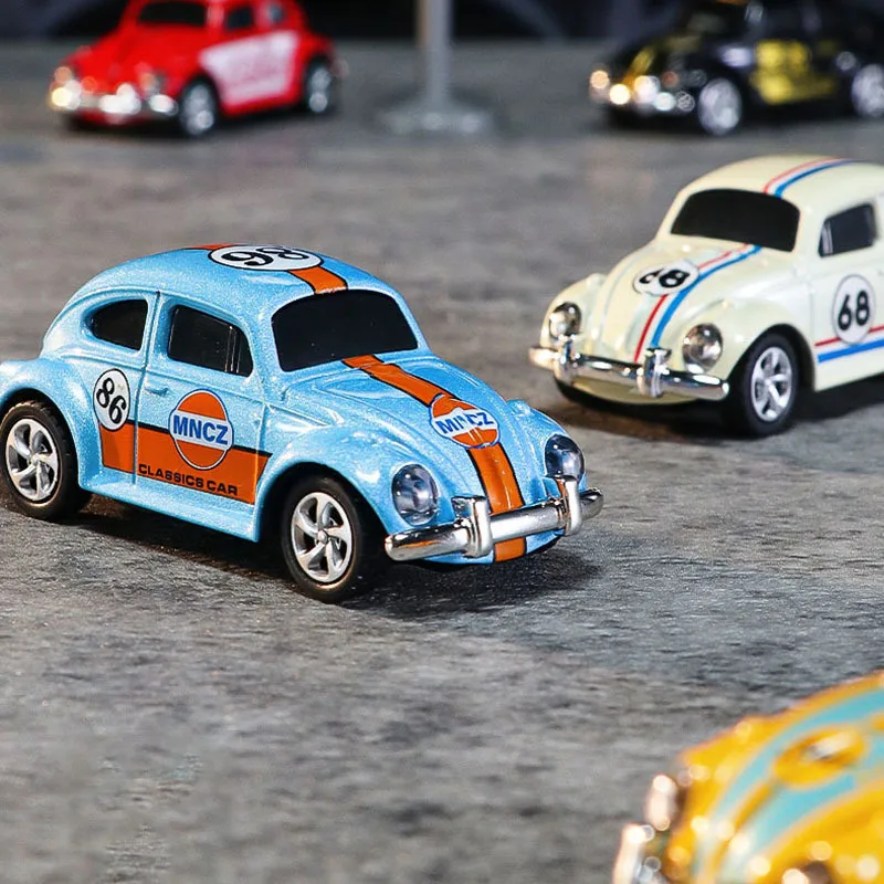 New 1/64 Wireless Mini Beetle Alloy Remote Control Car Small Mobile Phone Remote Control Model Car Toy Children'S Holiday Gift