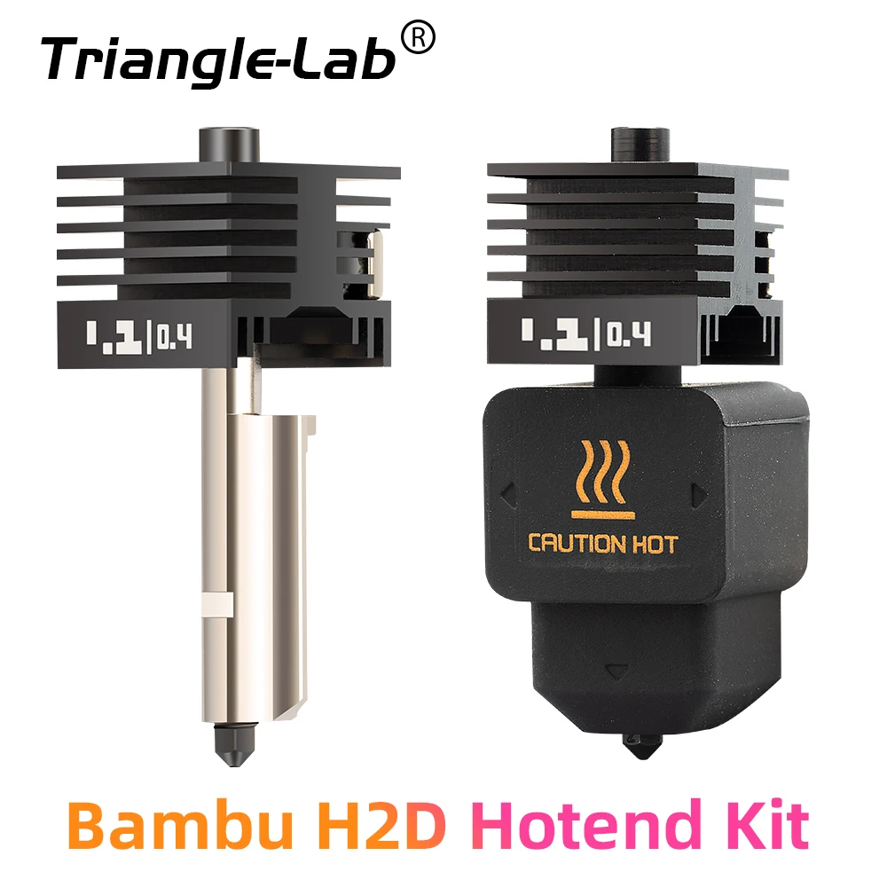 Trianglelab BambuLab H2D Hardened Steel Hotend Replaceable Nozzle M4 Thread 0.2 0.4 0.6 0.8mm For 3D Printer Bamboo Lab H2D