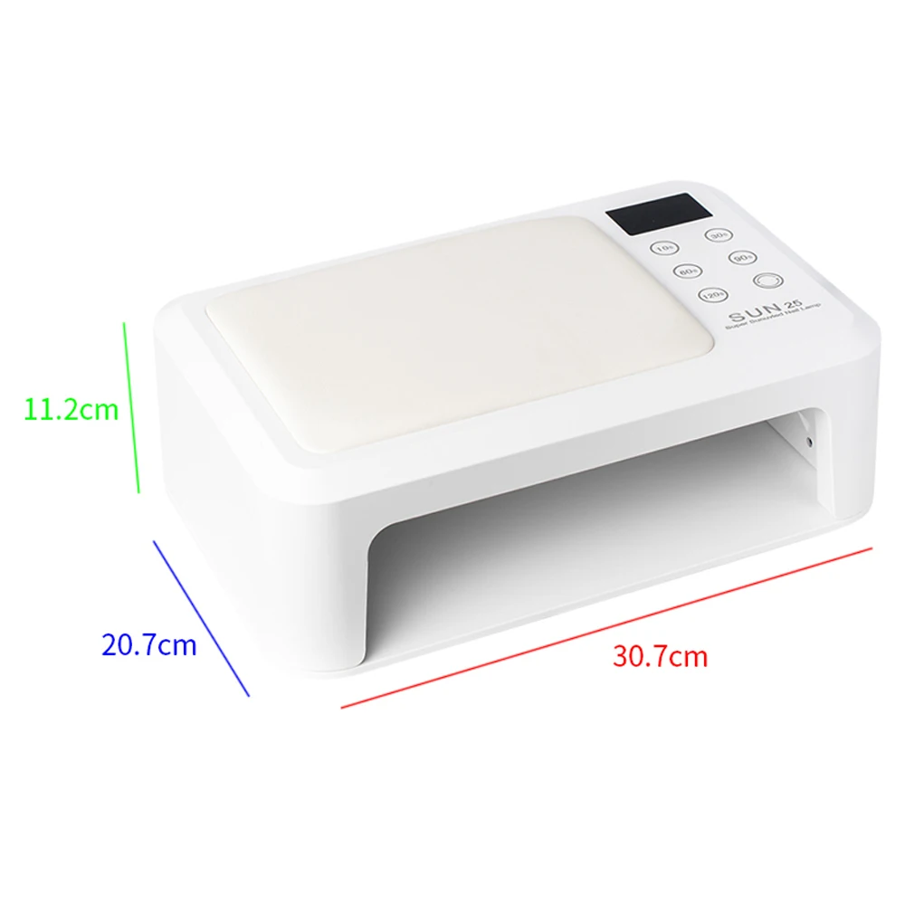 Professional UV LED โคมไฟเล็บ 368W โคมไฟเล็บแบบมีสายเครื่องเป่าเล็บแห้งเร็วโคมไฟสําหรับเล็บ Big UV โคมไฟเล็บมือ Pad