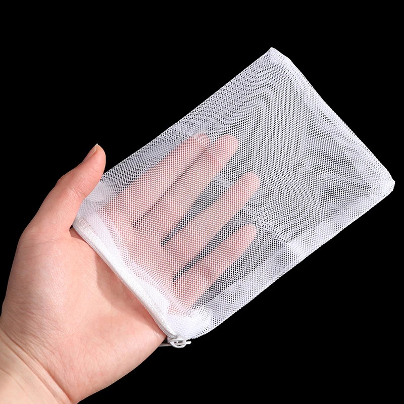 Aquarium Filter Bag Fish Tank Mesh Bag Zipper Net Pond Bio Ball Active Carbon