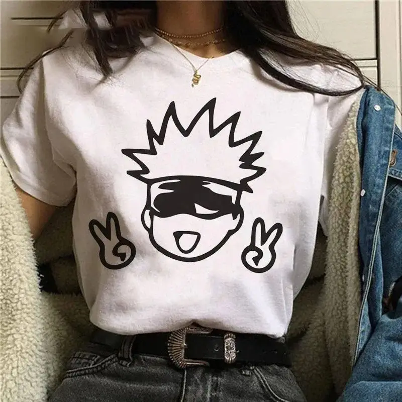 Jujutsu Kaisen T-Shirt Basic Tee Harajuku Style High Quality Summer Women\'s Shirt Short Sleeve Neck Fashion Casual Sport Clothes