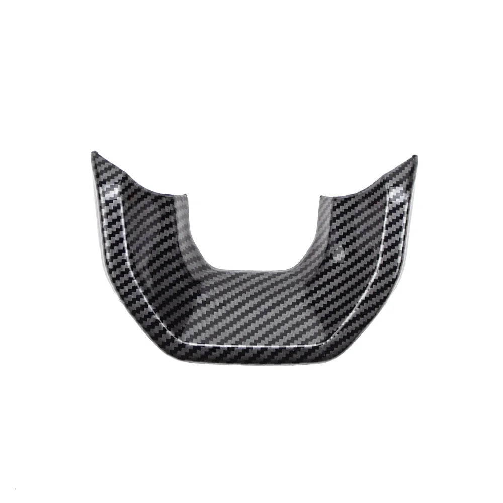 ABS Steering Wheel Decorative Trim Cover Carbon Fiber Color Interior Decorative for Ford Ranger Everest 2023