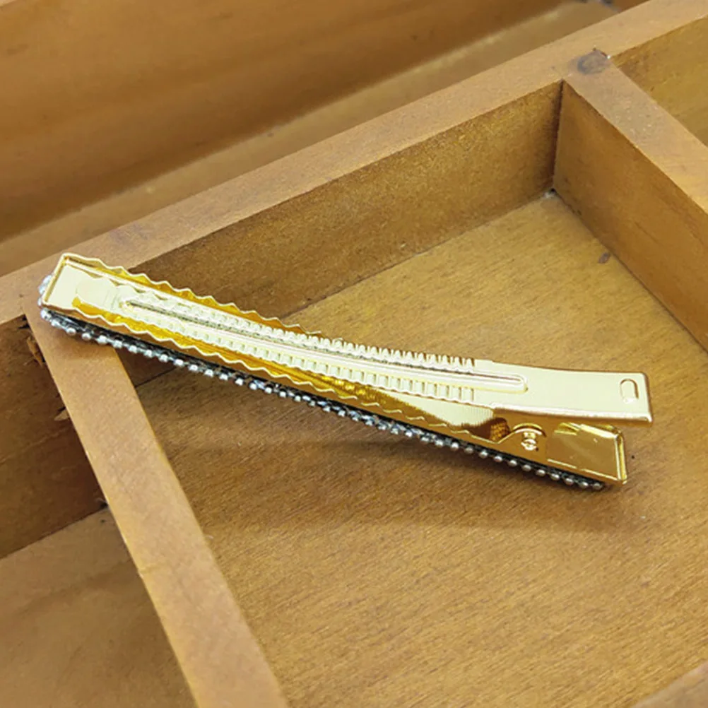 

4Pcs Rhinestone Hair Clips Durable Elegant Bobby Pin for Women Girls White Blue Black Grey Stylish Hair Decor Bobby Pin