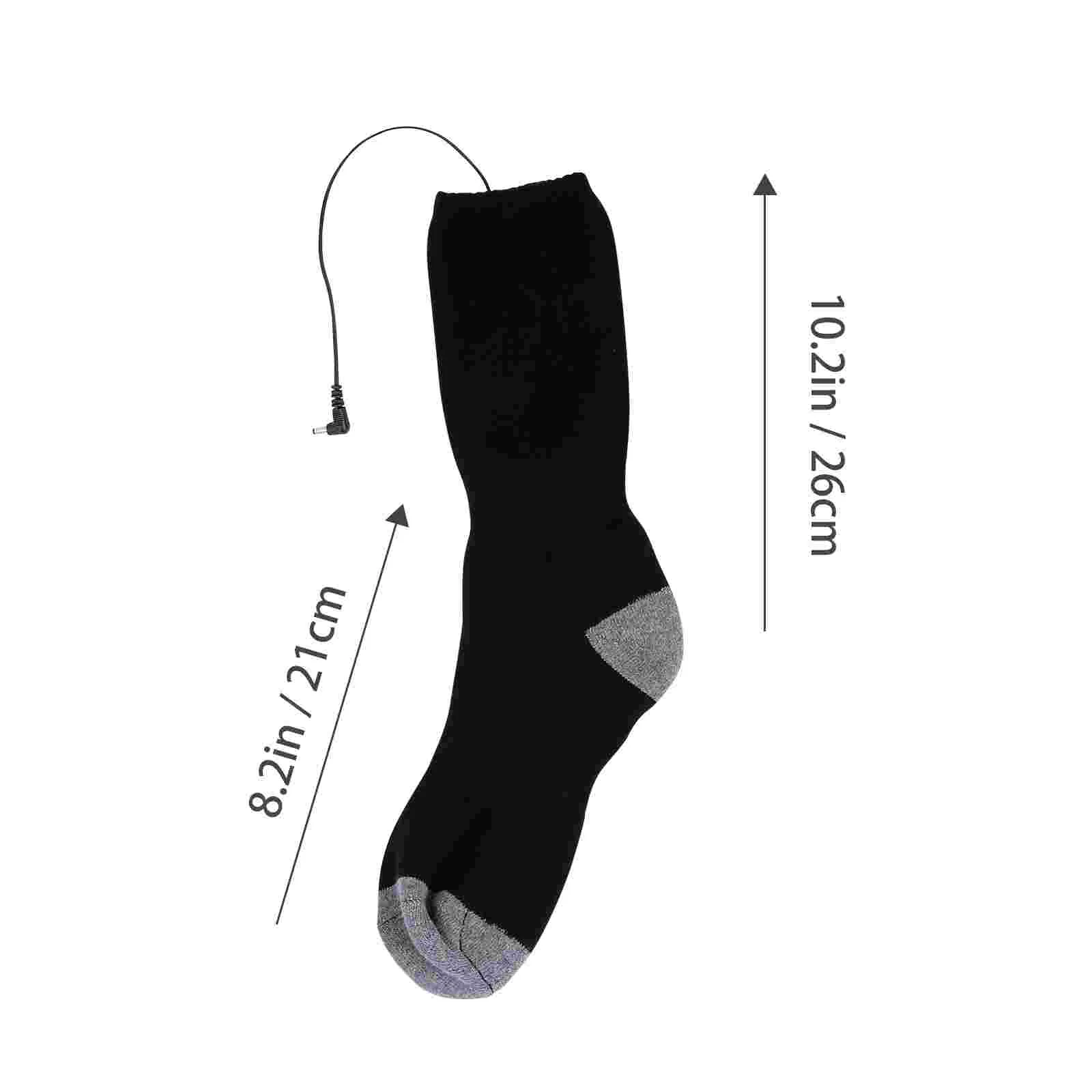 Toe Warmer Heated Stocking Heating Charging Mode Daily Wear Polyester Cotton USB Rechargeable