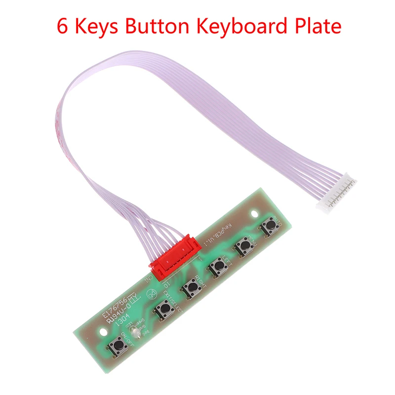 New 1pc 6 Keys Button Keyboard Plate Monitor Plug-in Driver Board Motherboard Control Board For Industrial Equipment