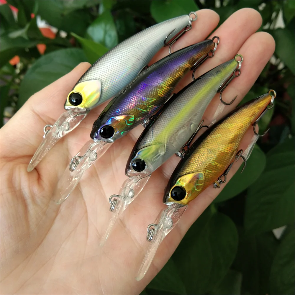 4pcs 60SP 0-3.7m Suspending Minnow Explorers 5.7g Winter Fishing Lure Deep Dive Long Casting SHAD Hard Bait 14 Colors