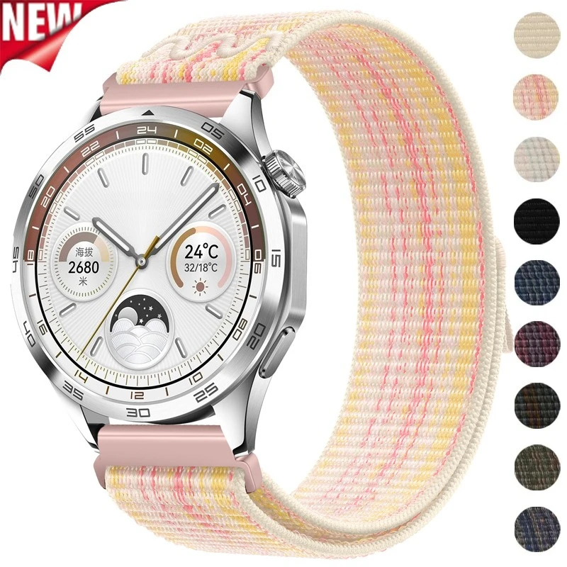 20mm 22mm Smartwatch-Armband für Huawei Watch GT6/5 Pro Nylon-Schlaufenarmband für Samsung Galaxy Watch 7 40mm 44mm Correa