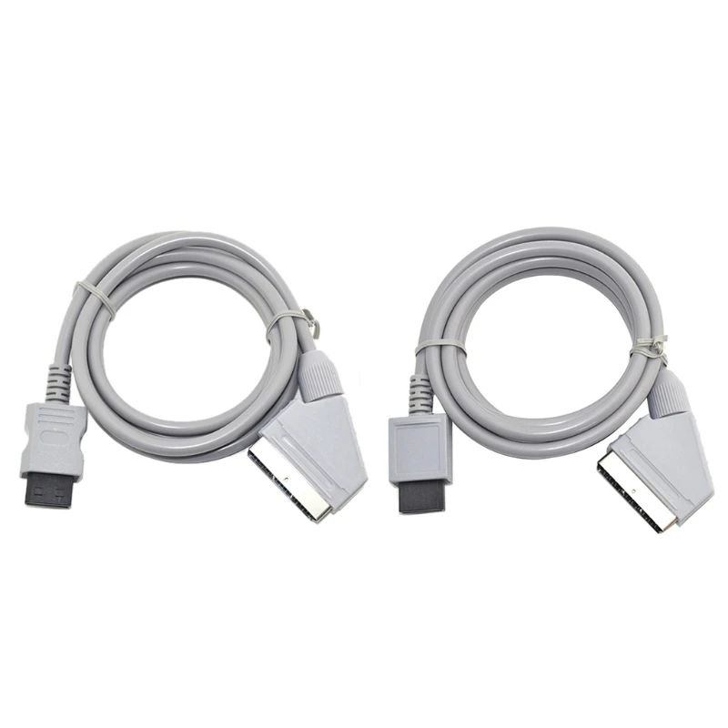 1.8m RGB Scart Video Cable Cord for WII NTSC / / Game Console