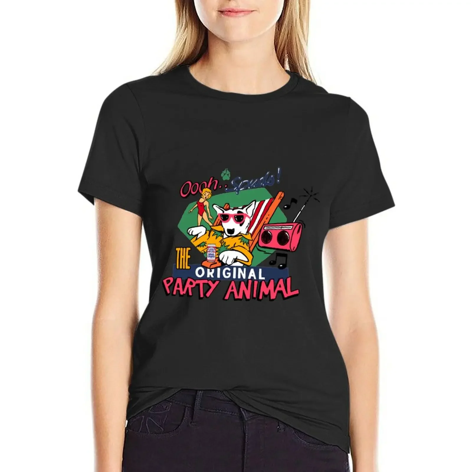 

The Original Party Animal T-Shirt new edition plain funnys blanks t shirts for Women