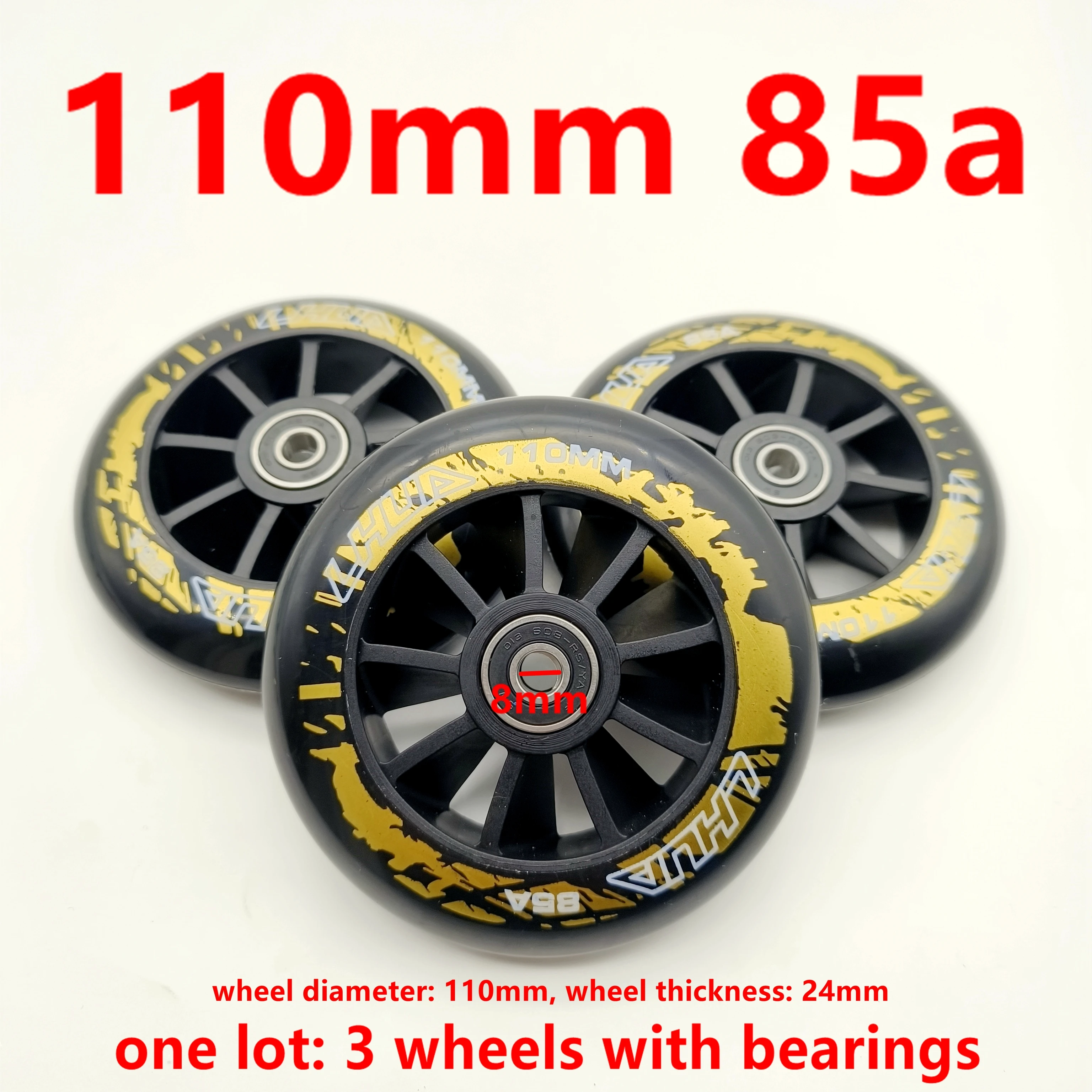 Scooter wheel speed wheel  90mm 100mm 110mm 85A with bearings