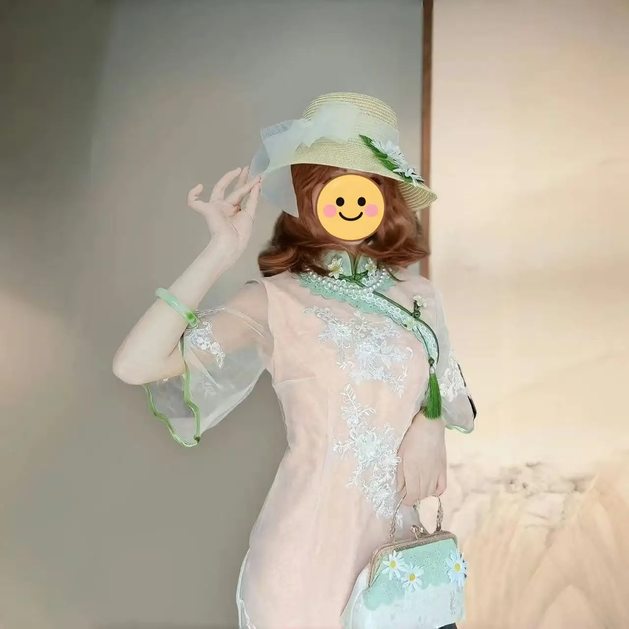 Disfraz de Cosplay de Identity V, Jardinera Chu Qing, Vestido Qipao de West Lake, Cheongsam Chino, Traje de Halloween, Conjunto Completo