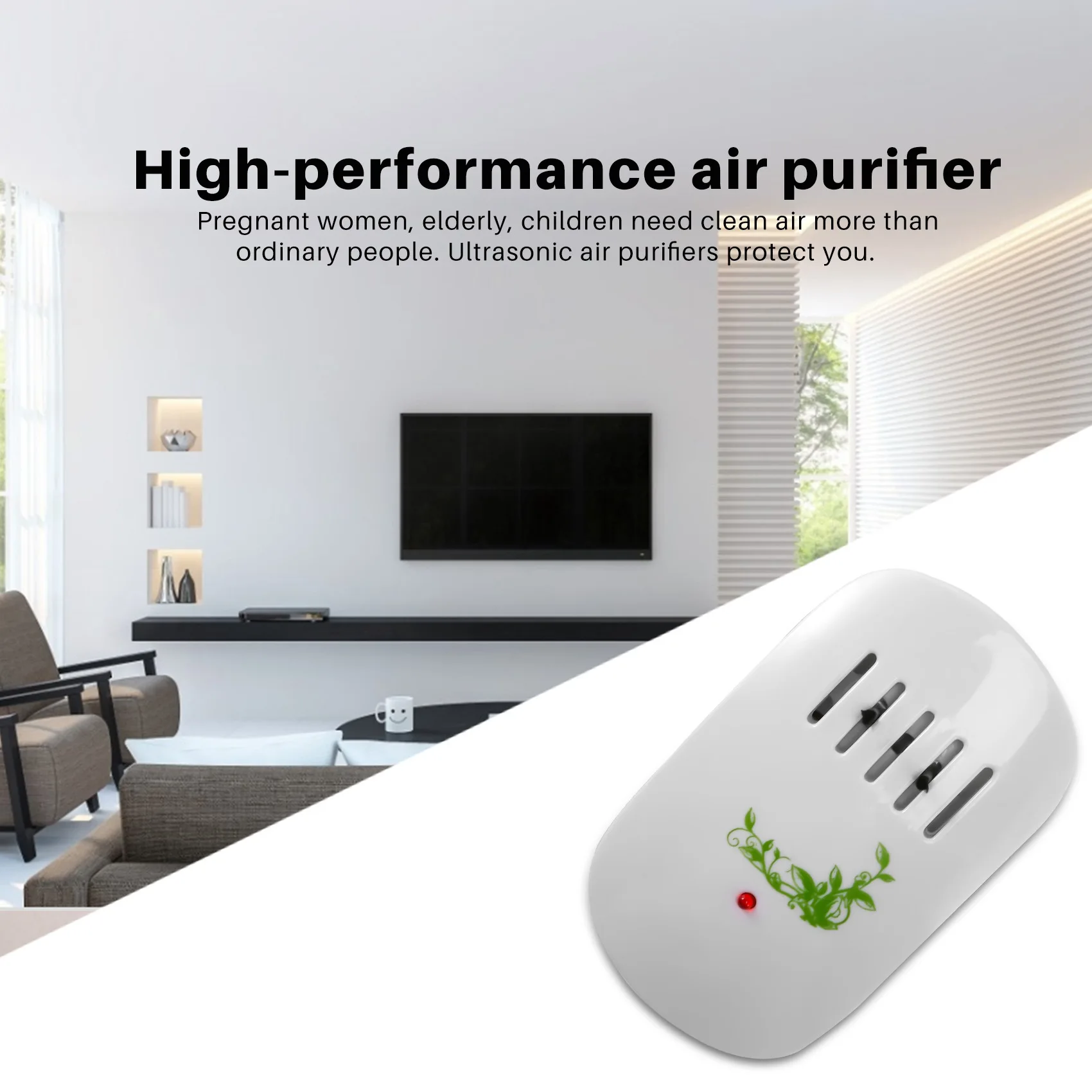 GOB-oAir เครื่องฟอกอากาศสําหรับ Home เครื่องกําเนิดไอออนลบเครื่องฟอกอากาศลบฟอร์มาลดีไฮด์ควันฝุ่น Purification Home Room Deodorizer