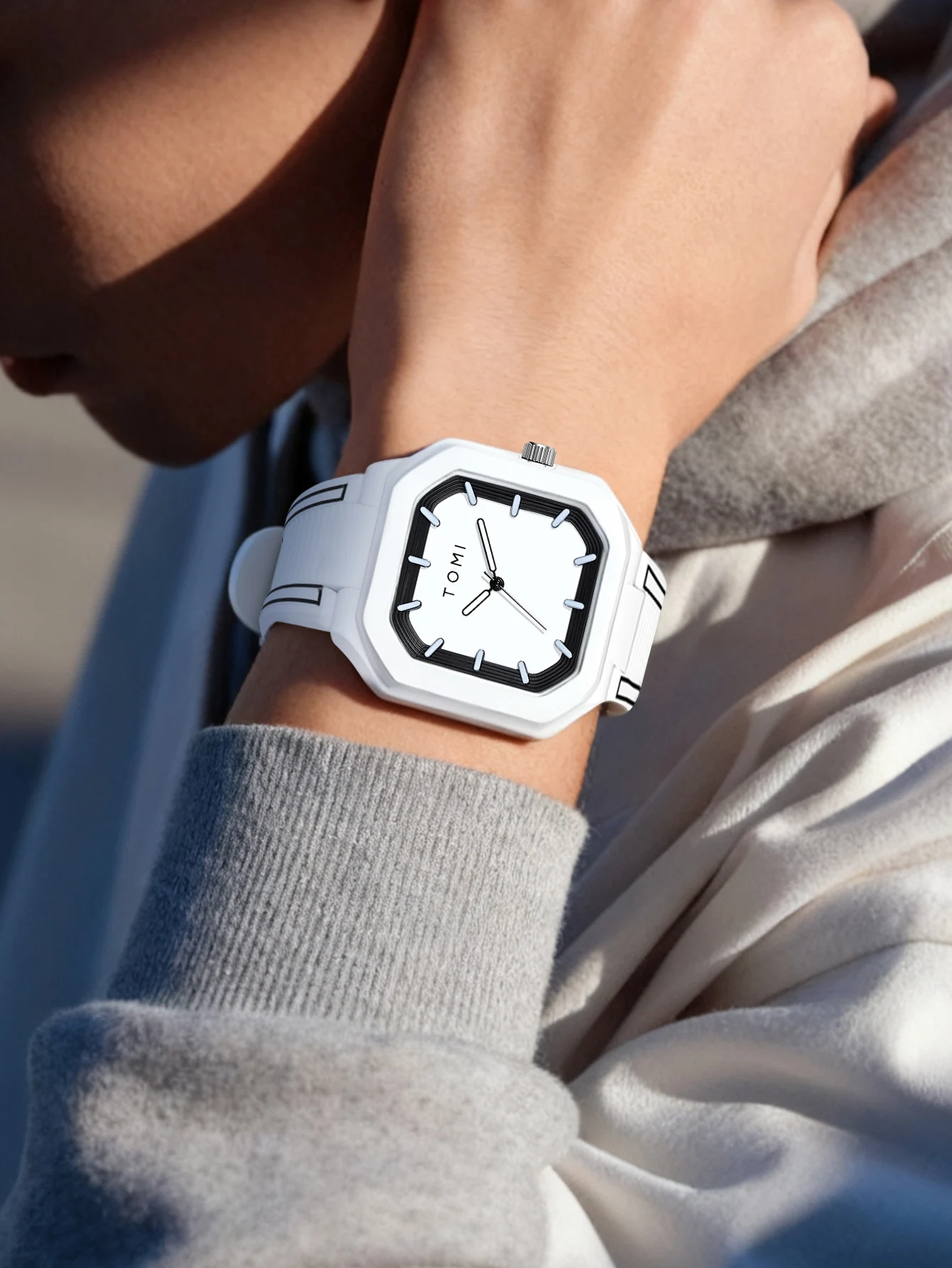 Men's Trend Quartz Watch, Casual Style