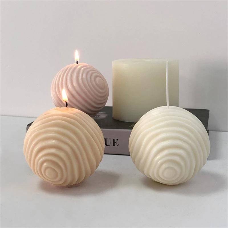 Water Ripple Textured Ball Molds, Ball Shaped Silicone Mold