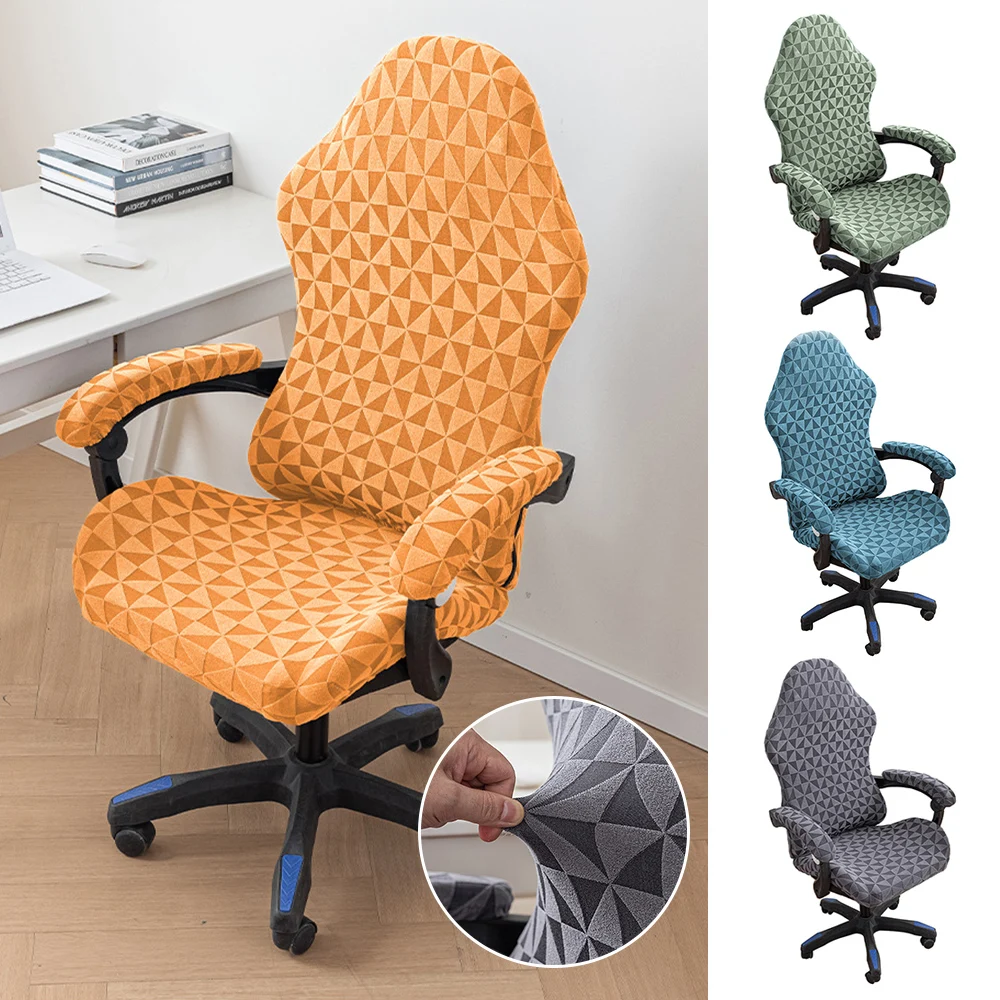 

High Quality Elastic Office Chair Cover Computer Chairs Covers Rotating Game Chair Slipcovers For Living Room Study Gaming Chair