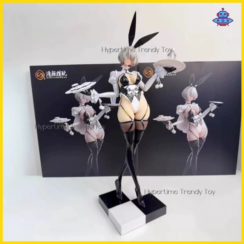 Nier Automata Bunny Girl Figure Exquisite Model With Black Silk Suspenders Trendy Desktop Ornament Adult Collectible Statue view 4