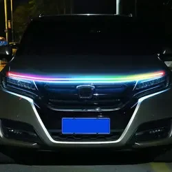 180cm Led Car Hood Lights Strip Universal Engine Hood Guide Decorative Light Bar Auto Headlights Car Daytime