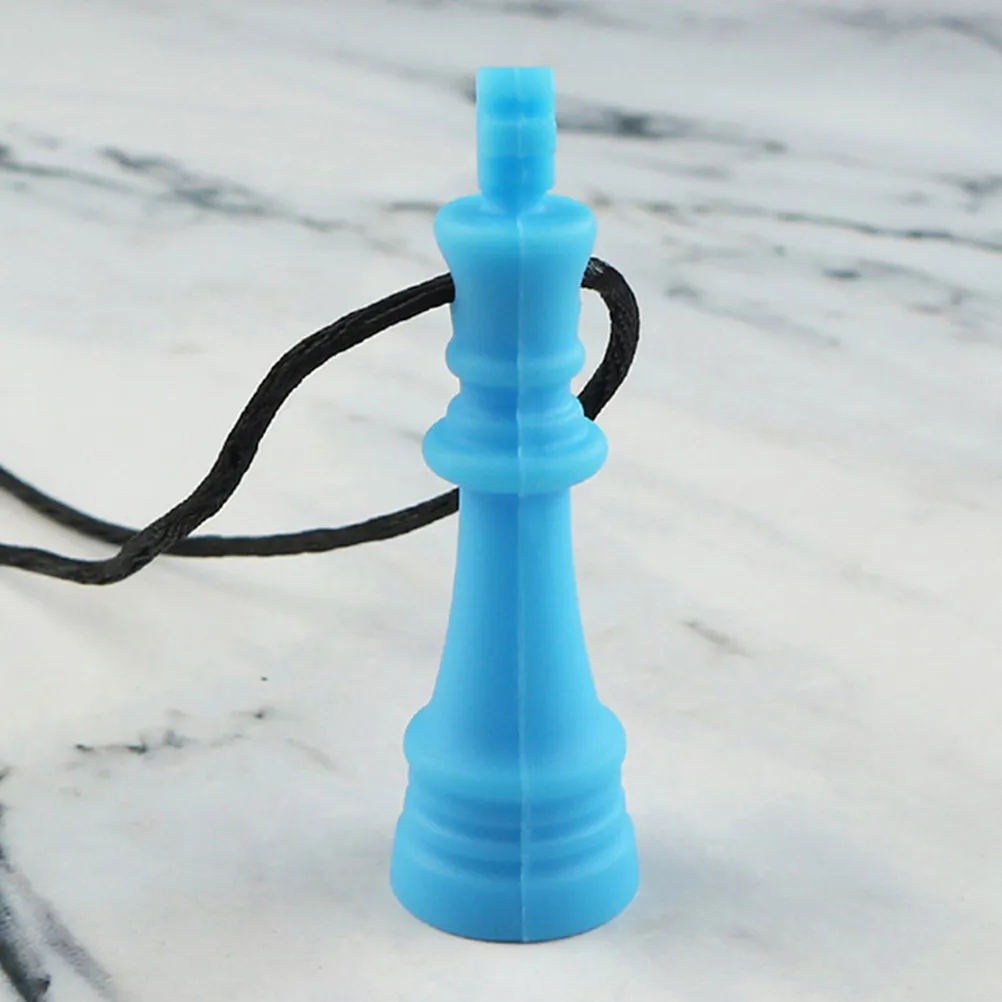 4Pcs Baby Teething Necklace Chess Shaped Molar Chew Pendant Sensory Teether Divert Chewing Anxiety Relief Baby Teething Necklace