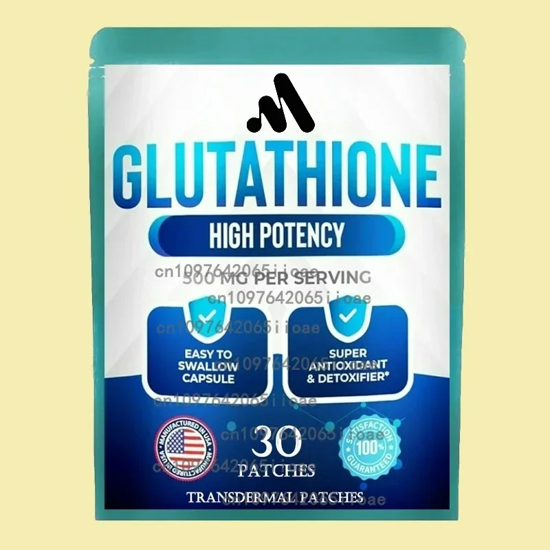 

30 Patches L-Glutathione Transdermal Patches Skin Whitening and Lightening with Vitamin C & E