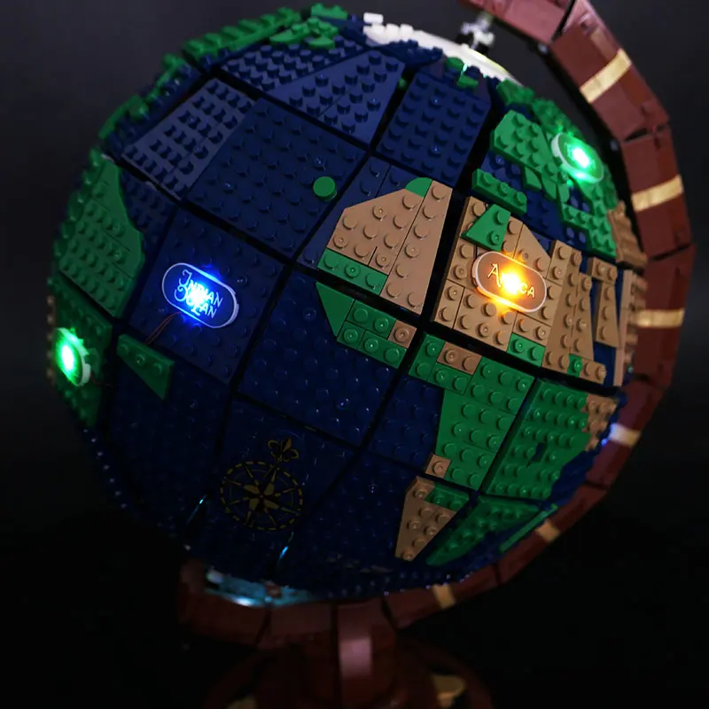 LED Light Kit For LEGO 21332 The Globe compatible 1332 Lamp Ideas DIY Gift (Not Include Building Blocks Bricks Kits Sets Model)