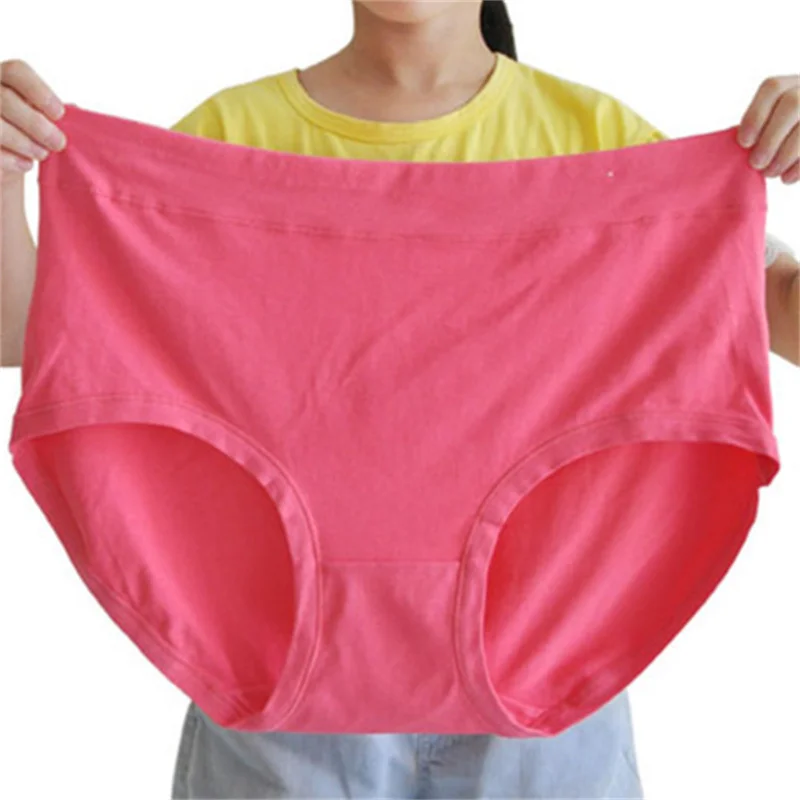 New Plus Size Women Panties Fattening Extra Large Milk Silk Triangle Underpants Head Female Mother Middle Aged Underwear 150kg