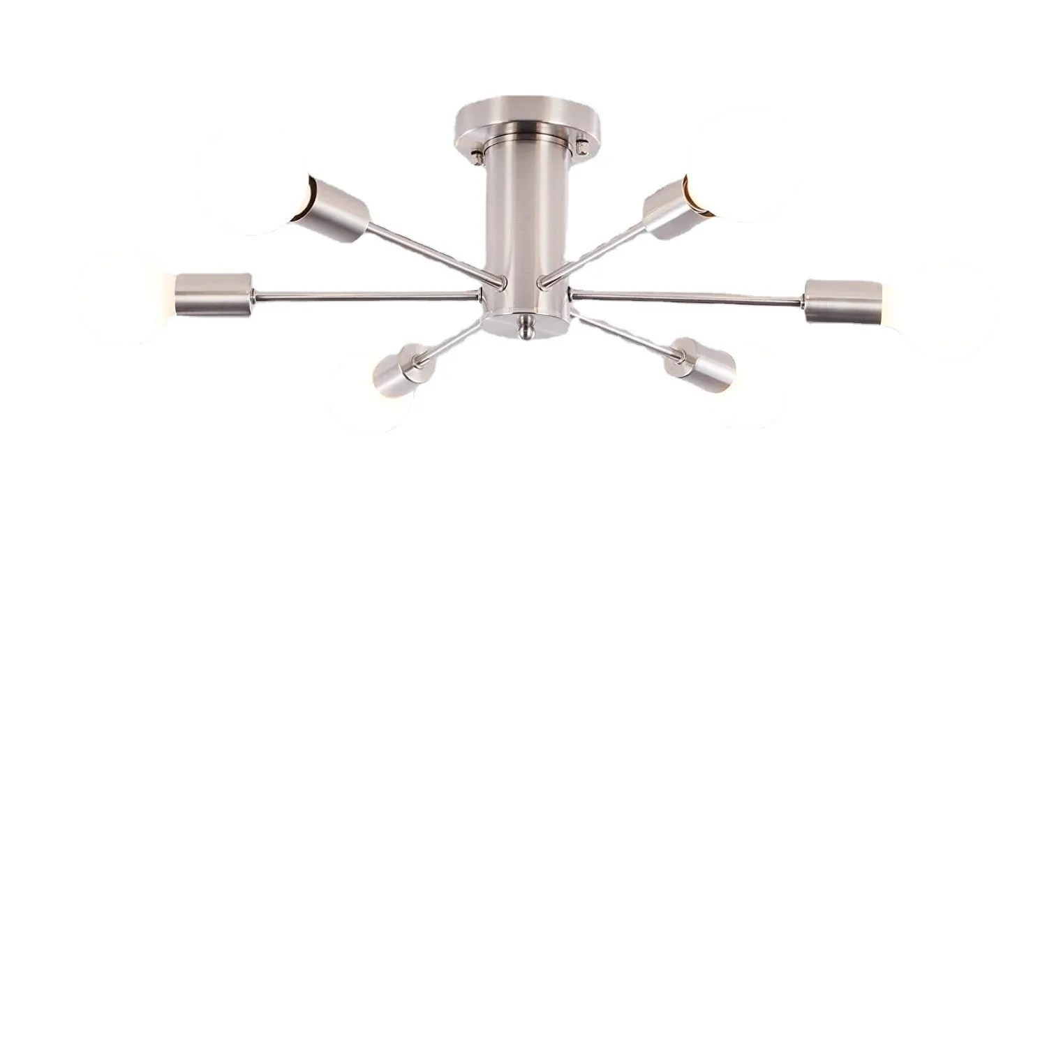 Nordic Iron Chandelier Light 6 Lights Low Floor Decorative Dining Living Room Chandelier Ceiling Lamps AC85-260v E27/E26 Socket