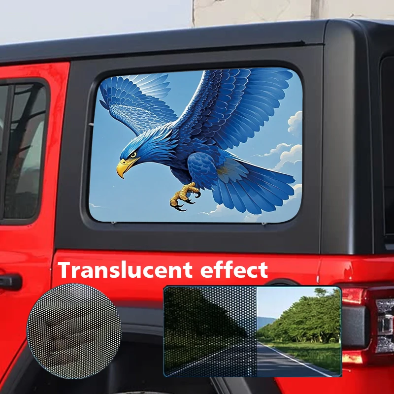 

Наклейка на боковое окно из двух частей с односторонней видимостью для лучшей конфиденциальности. Отображение нескольких шаблонов