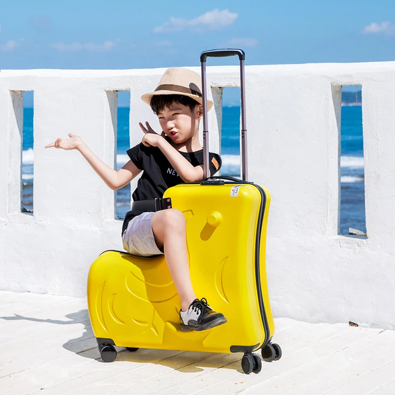 Children Rolling Luggage Spinner Wheels Travel Suitcase Kids Boys Girls Trolley Bag Cute Baby Carry On Luggage