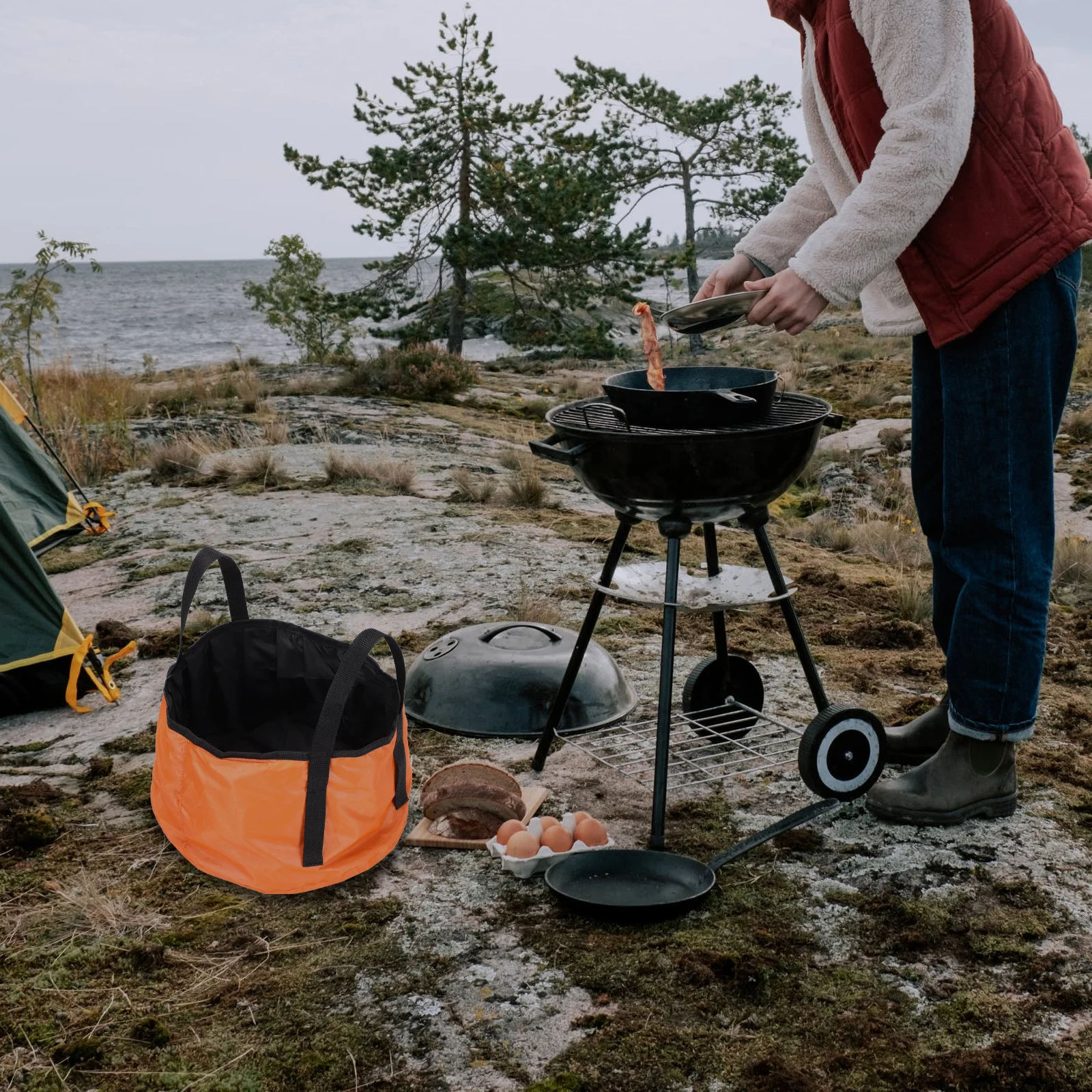 

Portable Basin Outdoor Basins Soaking Foot Tubs Collapsible Water Buckets for Fishing Folding Foldable Camping