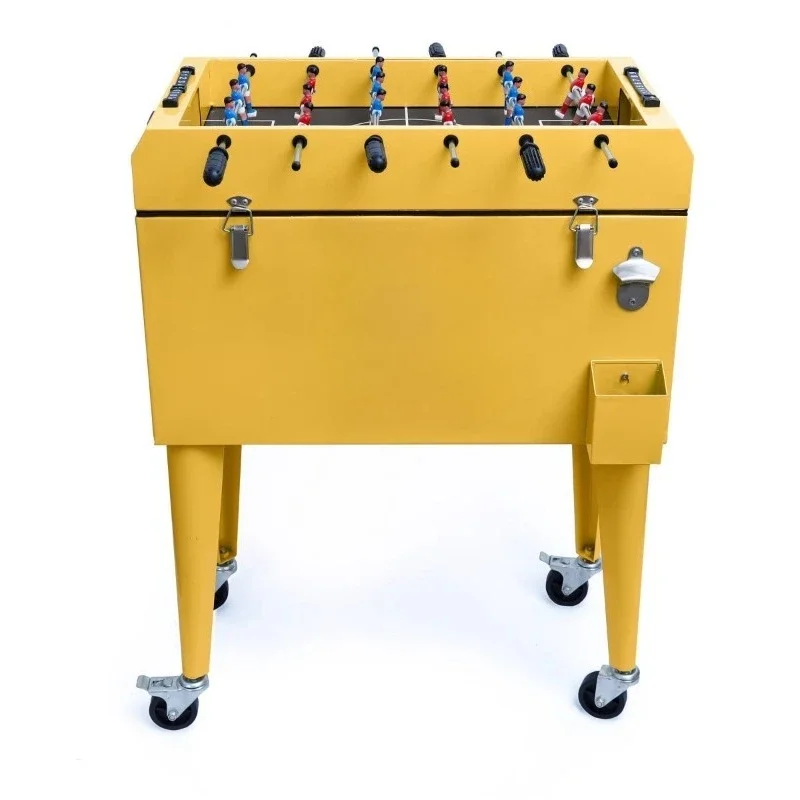 

Bar Vintage Yellow Table Soccer, Foosball Cooler Outdoor