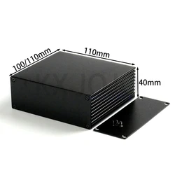 Aluminum Enclosure 110*40*100/110mm Case Electronic Project PCB Instrument Black DIY Power Supply