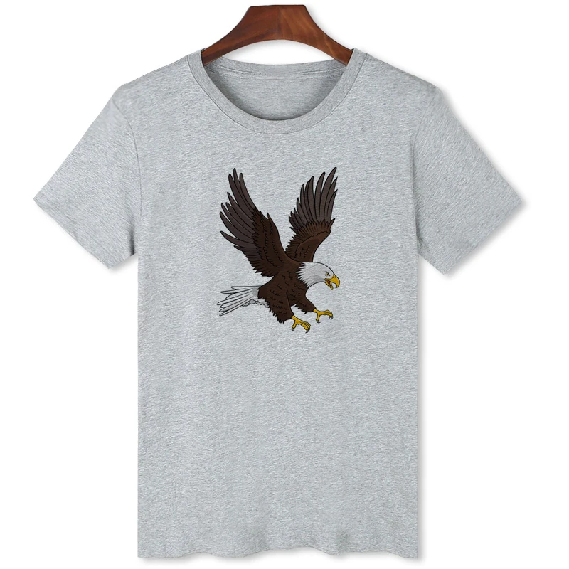 

Elegant and handsome bald eagle T-shirt Hot selling men's street top tee in America Premium brand comfortable shirt B1-45