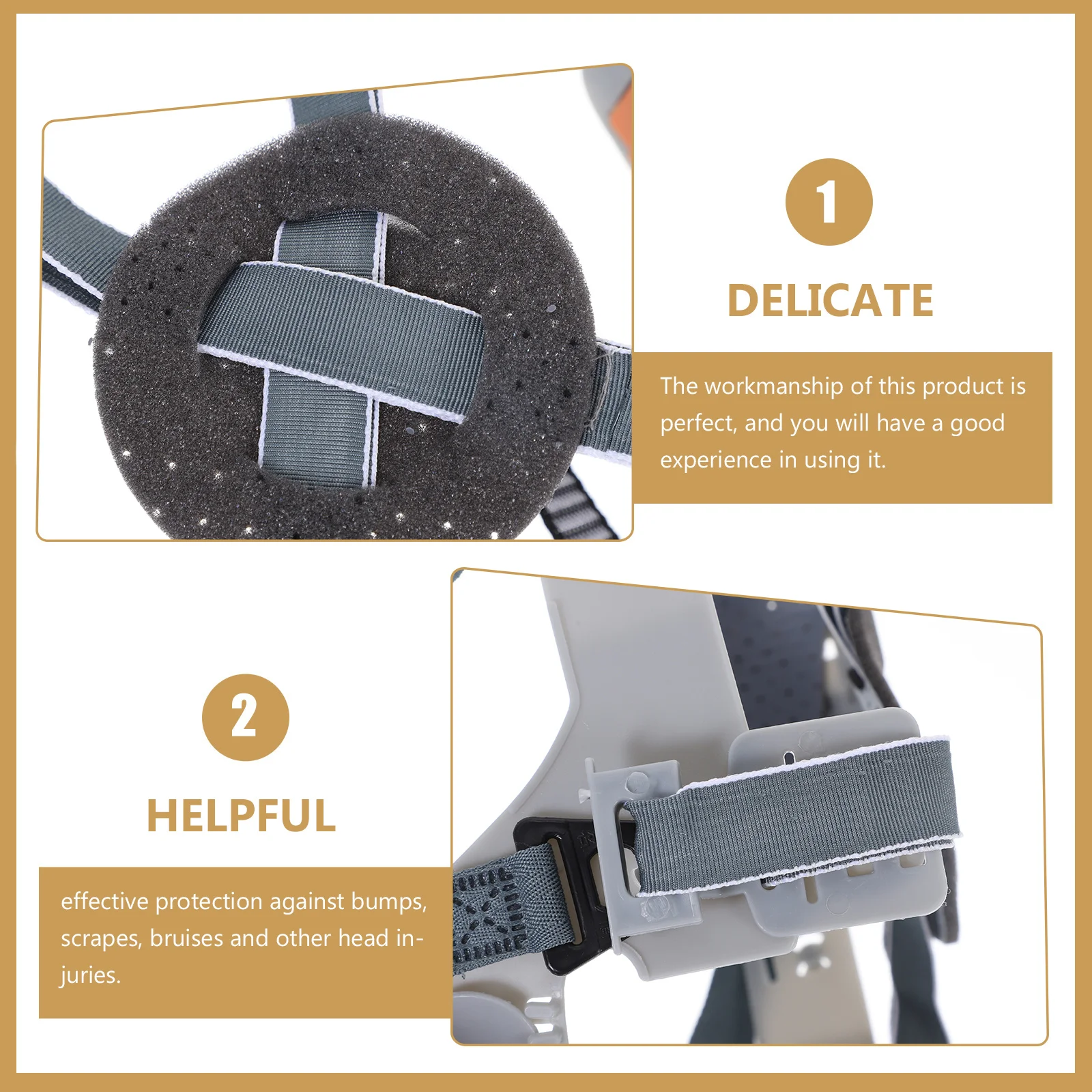 

2Pcs Safety Head Protection Liner Insert for Hard Hats Anti-Scrape Bump Cap for Mechanical Processing Transit and Assembly