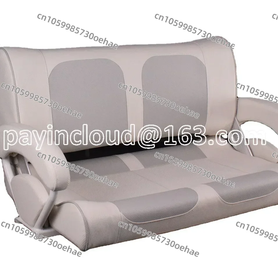 

Hot Sale Boat Parts Pontoon Seats Luxury Double Flip-Back Seat Bench Seats for Boat