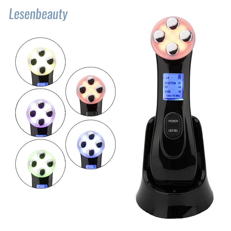 

LESEN RF Radio Frequency Face Lifting Machine EMS Micro-current Facial Skin Firm Massager LED Photon Rejuvenation Beauty Device