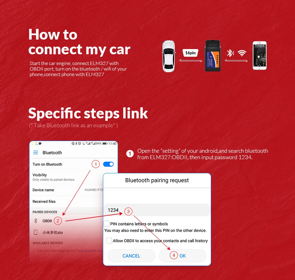 Herramienta de diagnóstico automotriz ELM327 V2.1, autoescáner OBD con Bluetooth, lector de código, Super MINI ELM 327 para Android, Xiaomi y Huawei