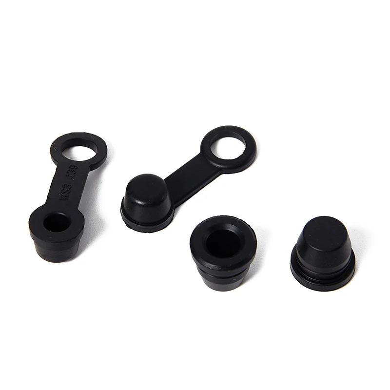 3Pcs Brake Caliper Bleeder Screw Cap Pump Dust Cover Cap Rubber Dust Cover Dustproof For Motorcycle Car Grease Zerk Fitting