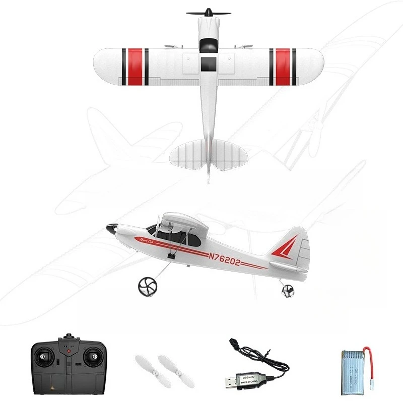 

Remote Control Aircraft Cessna Two Channel Fixed Wing Fighter Trainer Toy Remote Control Aircraft