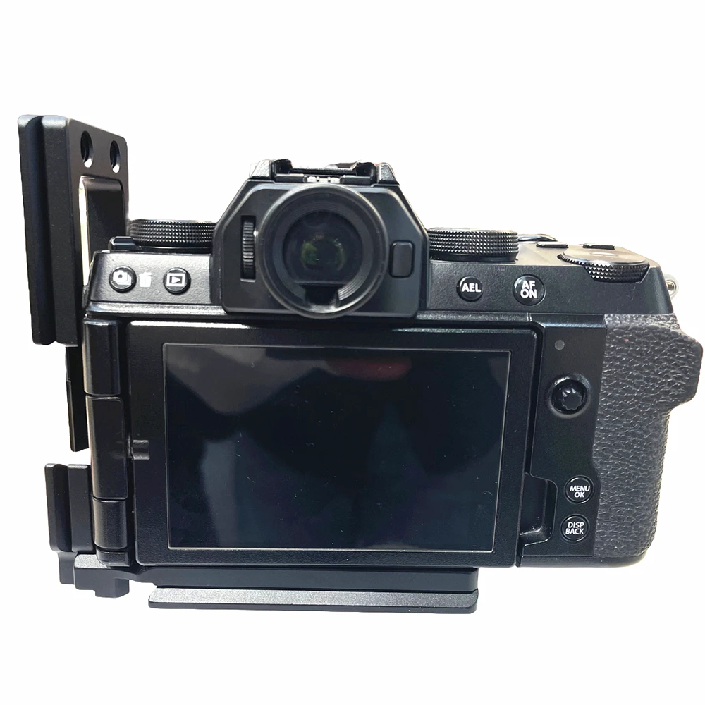 X-S10 Cable Lock Quick L Plate Tripod Holder for Fujifilm XS10 Fuji Mirrorless Camera Live Streaming Tethered Shooting