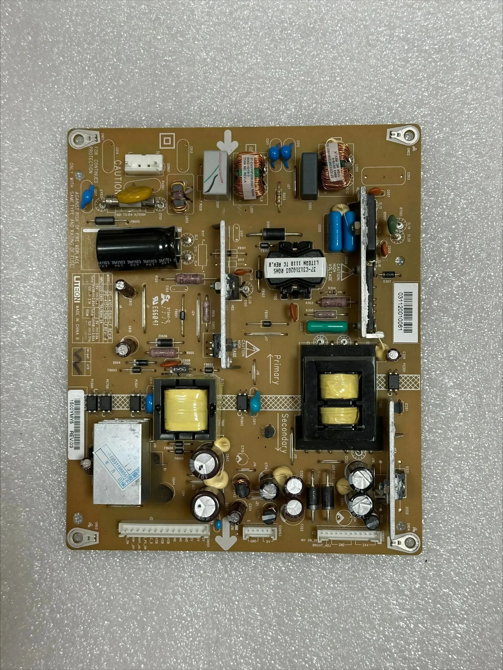 

Оригинальная плата питания PE-4101-01UN-LF PE-4151-01UN-LF E66047 1101X5