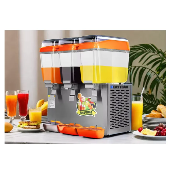 

Коммерческий трехсекционный диспенсер для холодных напитков и соков, подходит для ресторанов и отелей, машина для дозирования напитков.