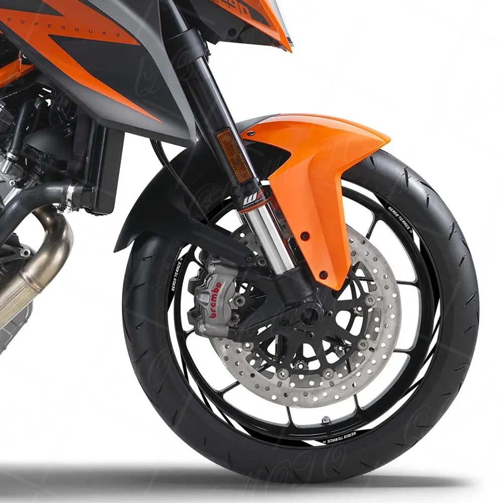 For Duke 390/690/790/890/990/1390 Reflective Motorcycle Wheel Stickers Racing Rim Strips Decals 17\